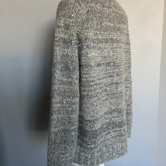 WEEKEND MAX MARA Vivetta Sequined Wool blend Cocktail Raglan Sweater Pullover 8 - Picture 10 of 16